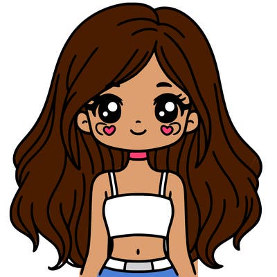 girl with cute crop top