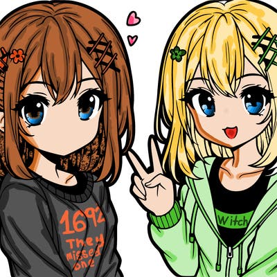 cute anime teen girl