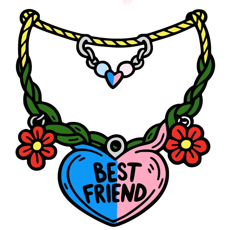 best friend necklace
