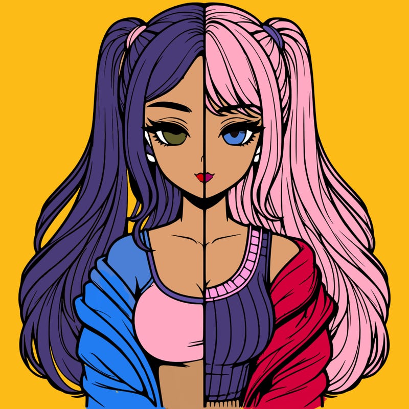 realistic girl split