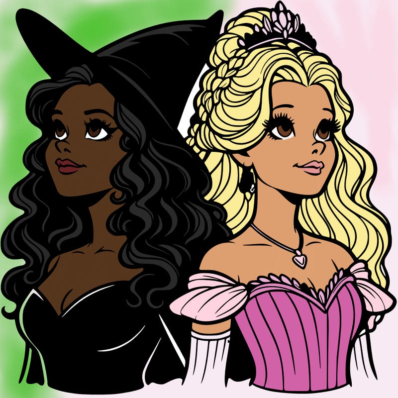 'elphaba and glinda (realistic)