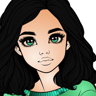 realistic girl whith cute eyes