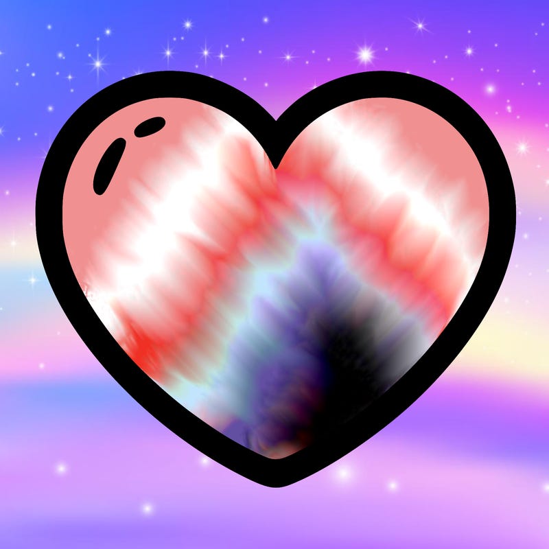 a blank heart