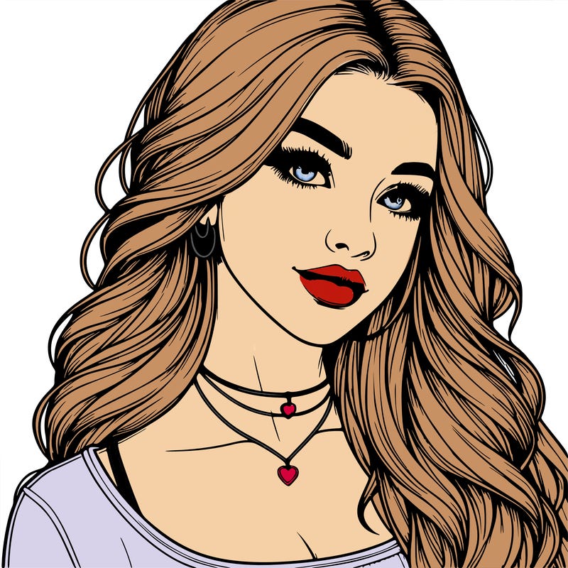 detailed realistic girl