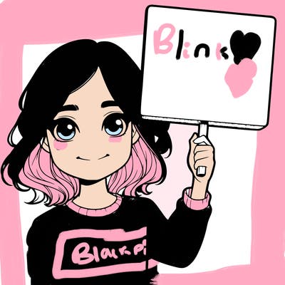 realistic girl holding up a sign