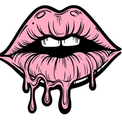lips that look realistic and drip
