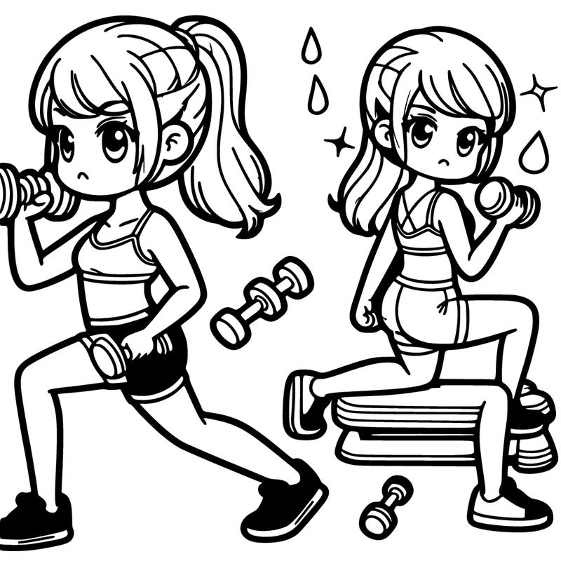 girl working out