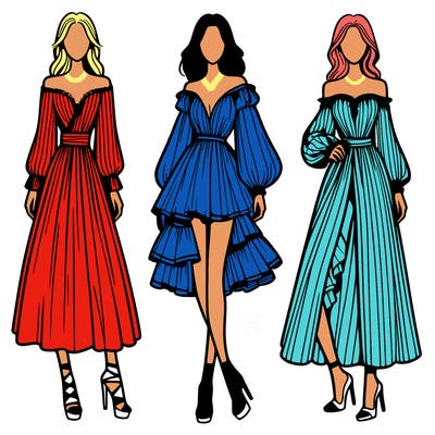 fashion models dresses