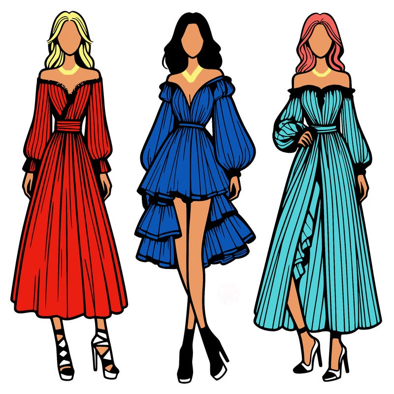 fashion models dresses