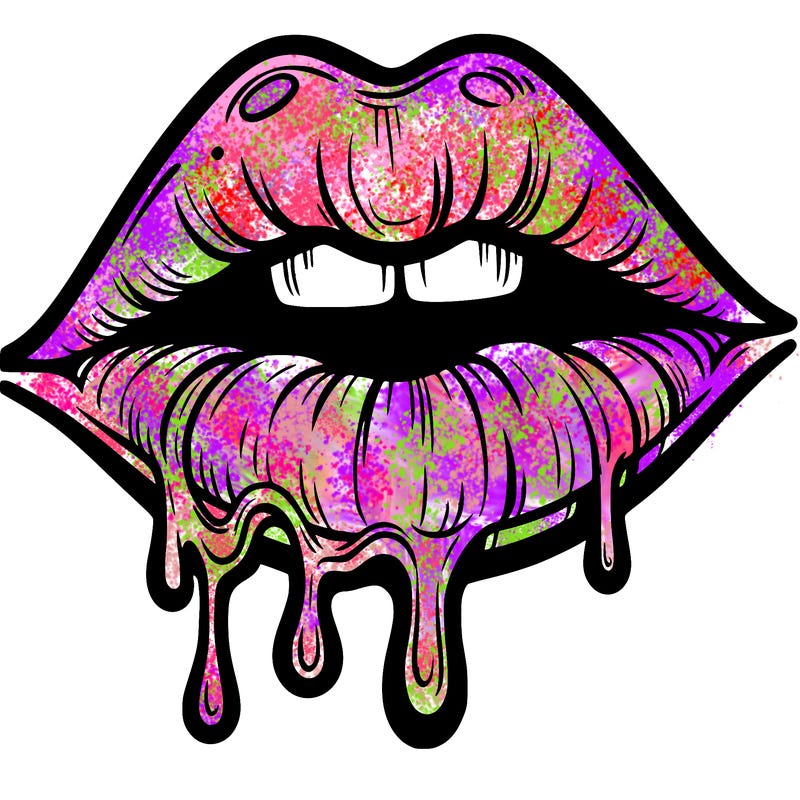 lips that look realistic and drip
