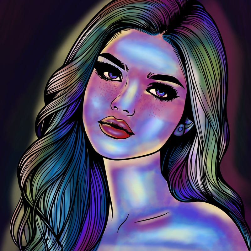 realistic girl model beautiful