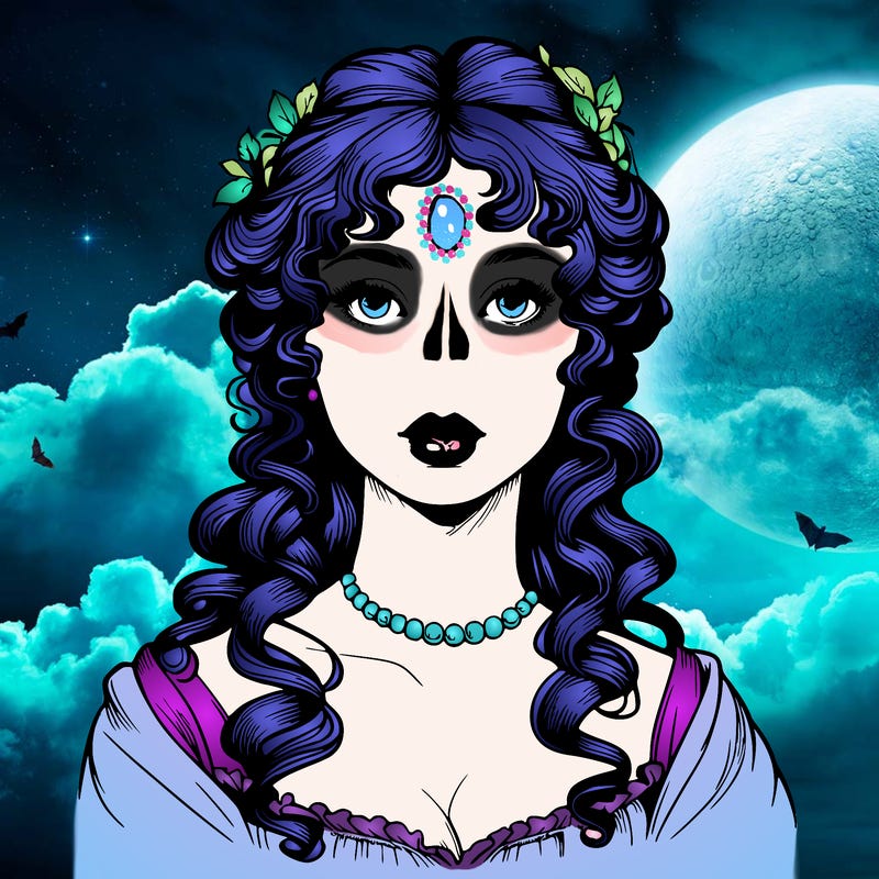 realistic regency era girl with lips