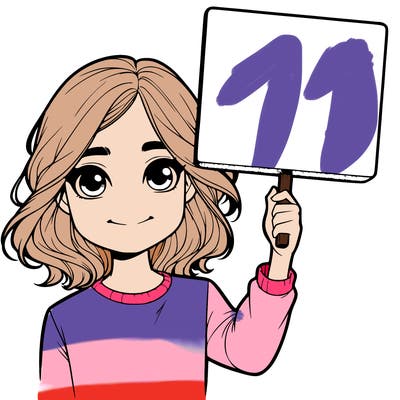 realistic girl holding up a sign