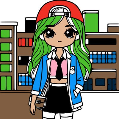 cool girl at high school