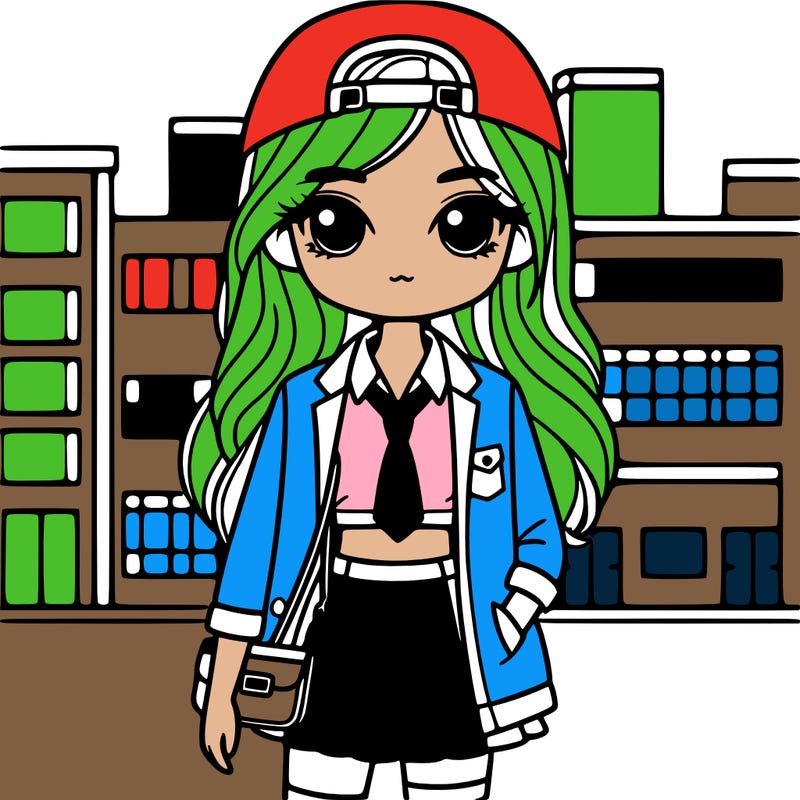 cool girl at high school