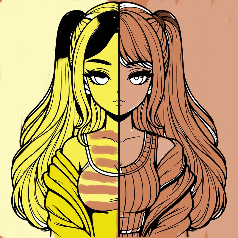 realistic girl split