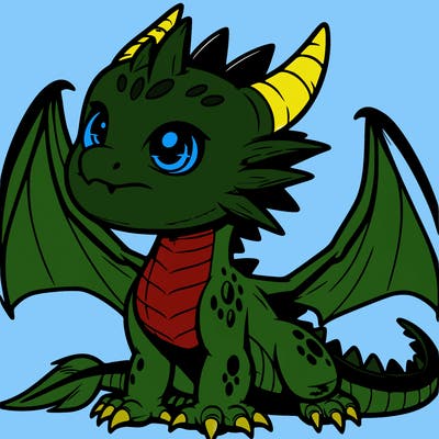 fierce baby night dragon