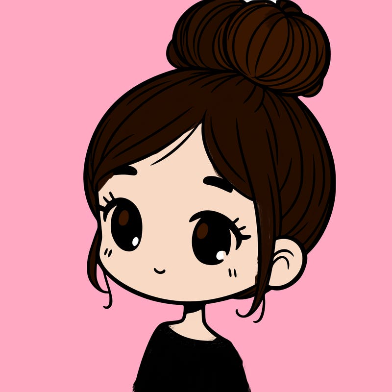 girl with bun hair