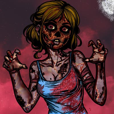 realistic zombie girl