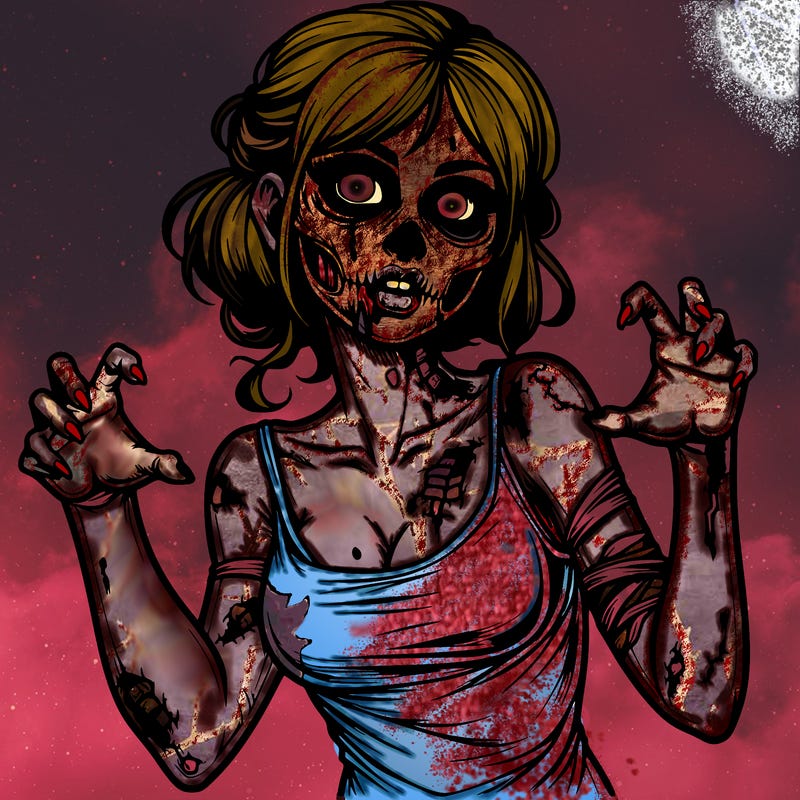 realistic zombie girl