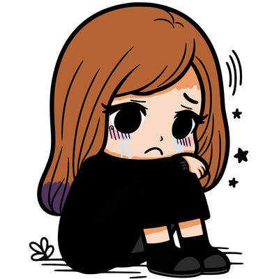 a girl sad about a breakup