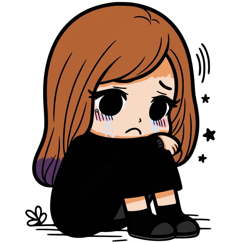 a girl sad about a breakup