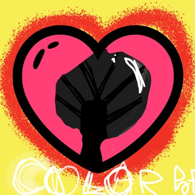 a blank heart