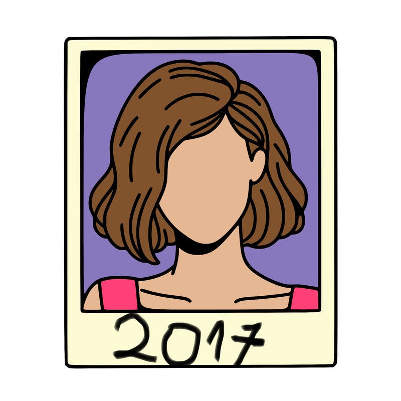 a polaroid portrait of swift's face cut off at the eyes