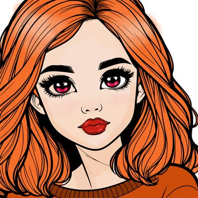 realistic girl whith cute eyes