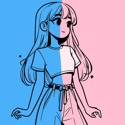 girl in a cute crop top