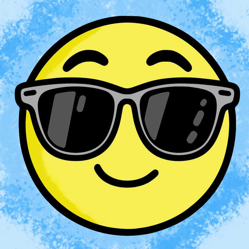 emoji with sunglasses
