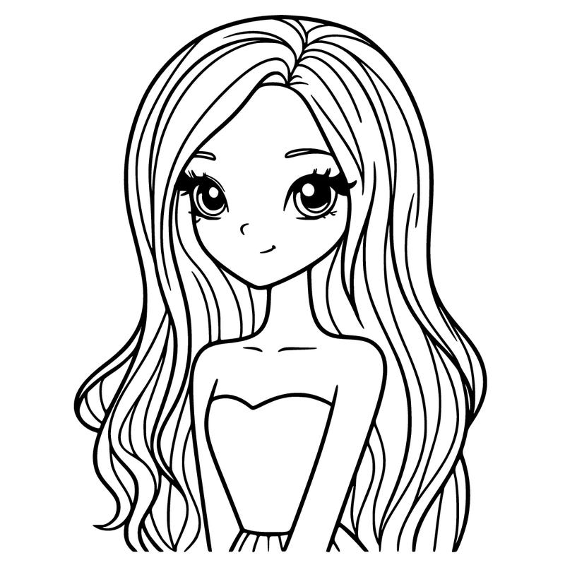 uzun saçlı güzel uzun boylu bi kız