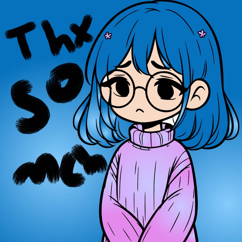 sad girl with glasses in a sweater