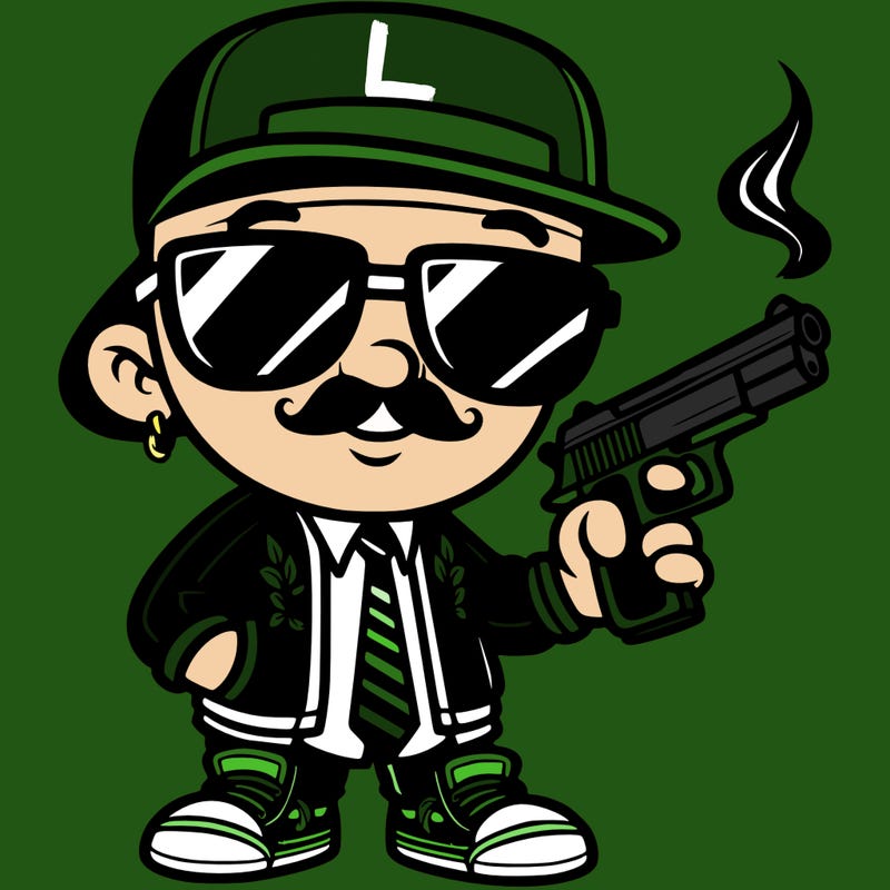cool gangster cartoon