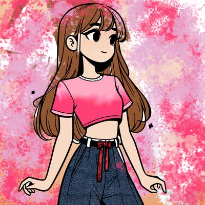 girl in a cute crop top