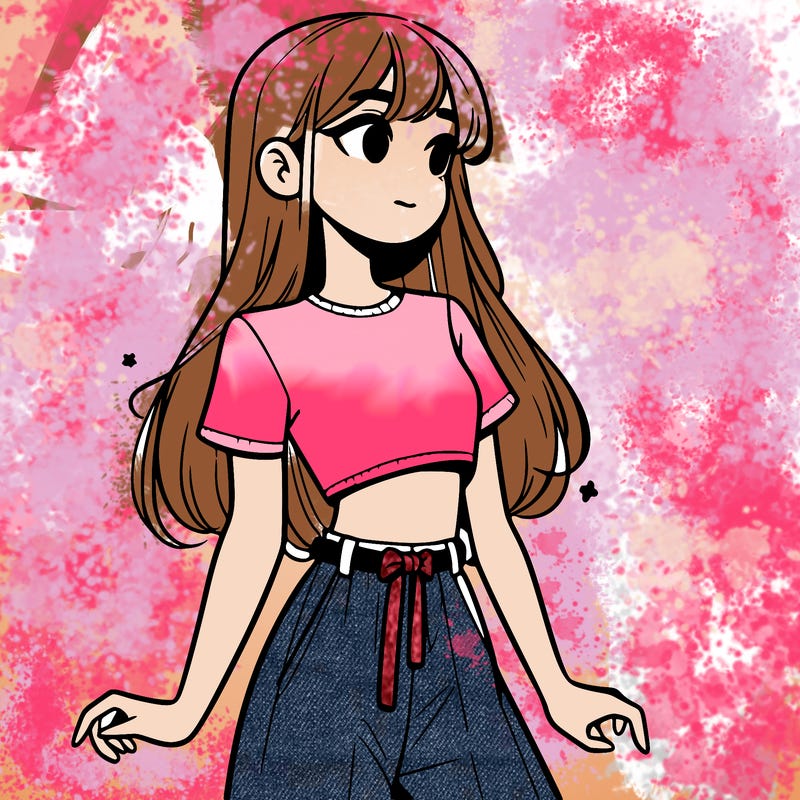 girl in a cute crop top