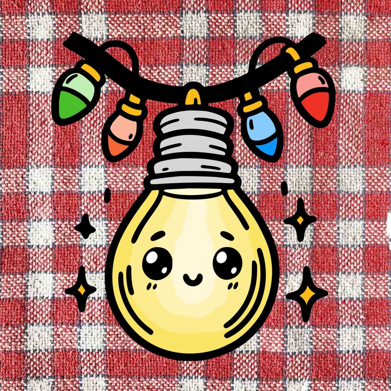 small bulb of a garland