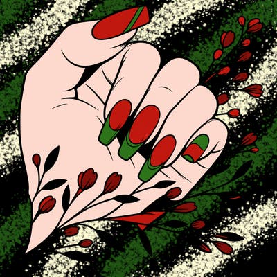 nails with french tip