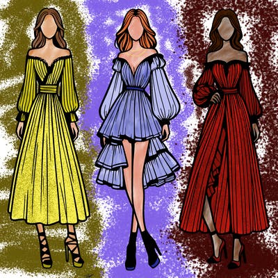 fashion models dresses