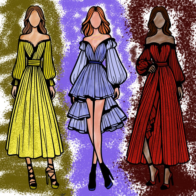 fashion models dresses