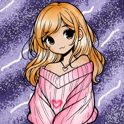 shy pretty girl wearing a sweater that is falling off one shoulder portrait