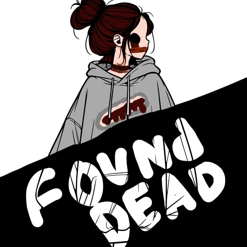 realistic girl with a oversized sweatshirt on and a bun