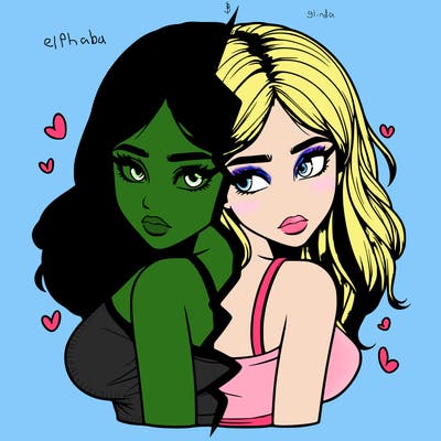 realistic girl split