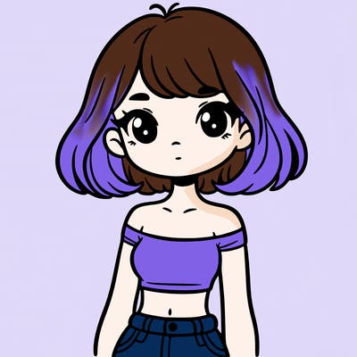 girl in a cute crop top