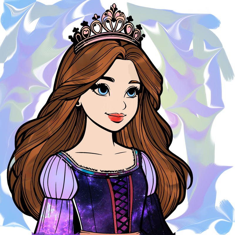 a realistic medieval princess with a tiara
