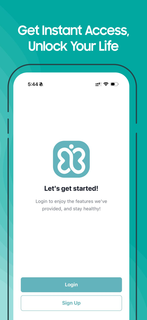 Inner Belief - Login and sign up screen for the Inner Belief personal transformation app
