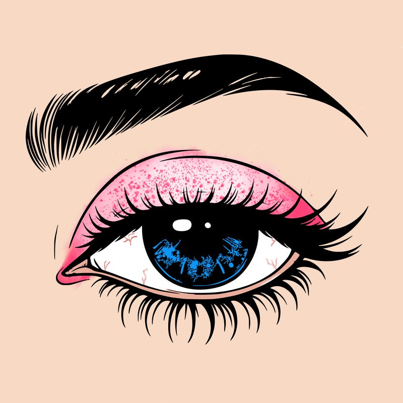 eye closed realistic