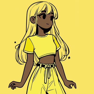 girl in a cute crop top