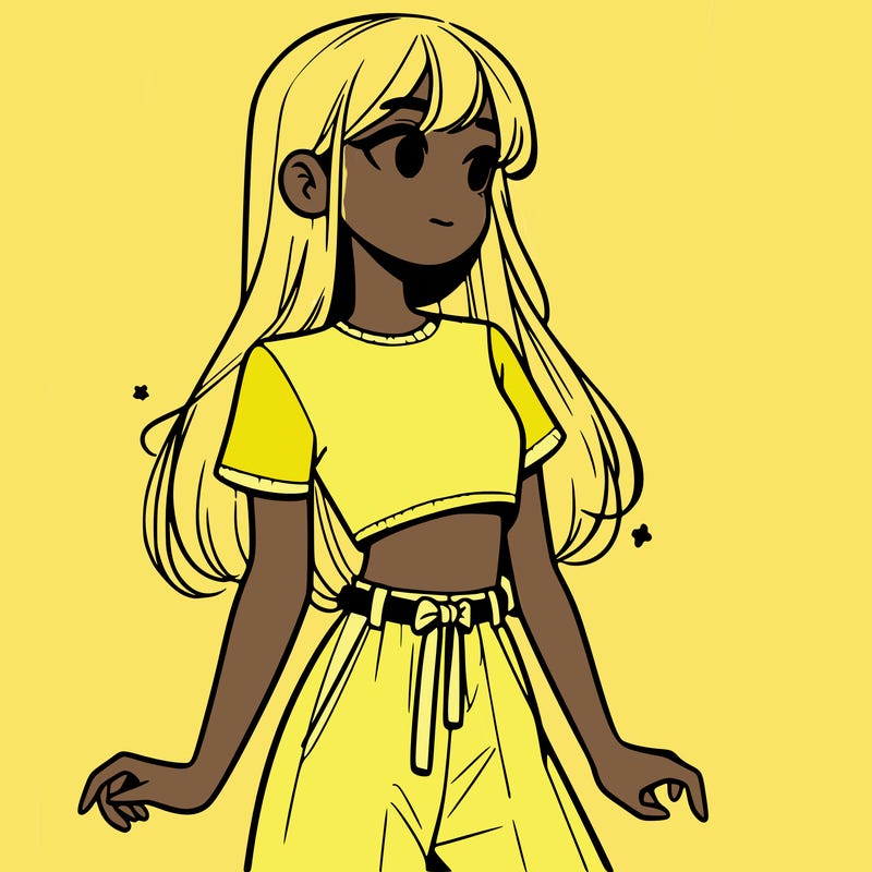 girl in a cute crop top