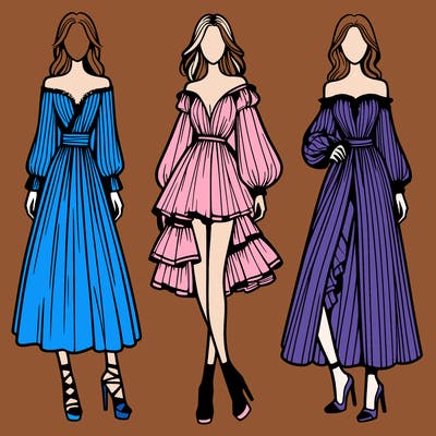 fashion models dresses